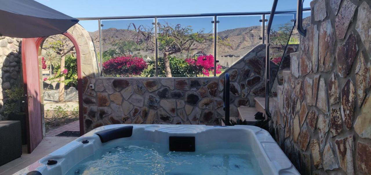Casa Holmston, Duplex Villa With Hot Tub In Anfi Tauro Topaz Mogán Kültér fotó