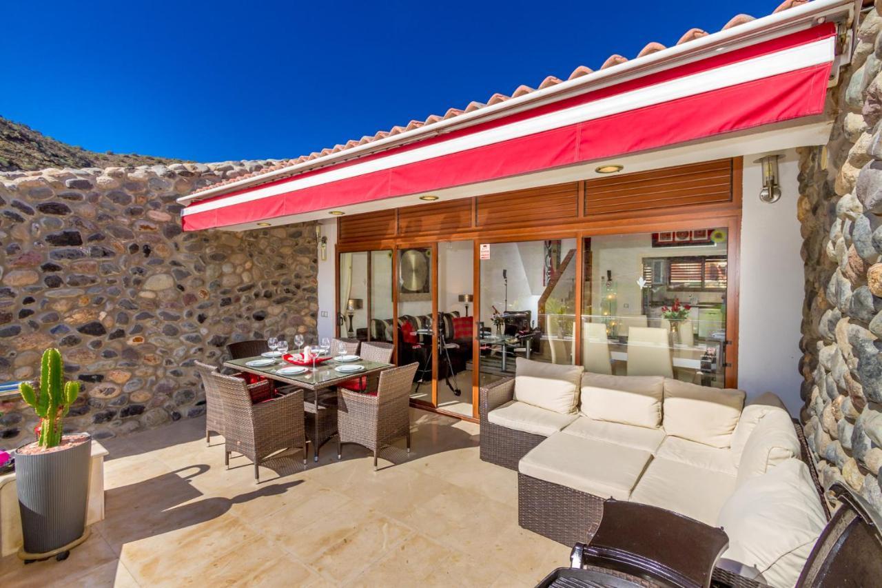 Casa Holmston, Duplex Villa With Hot Tub In Anfi Tauro Topaz Mogán Kültér fotó